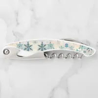 Vintage Snowflakes Pattern - Waiter's Corkscrew