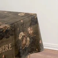 Vintage Gothic Floral Tablecloth
