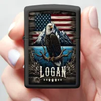 Logan Bald Eagle & Mountains Zippo Lighter