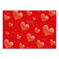 Love Hearts Greeting Card