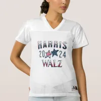 Kamala Harris and Tim Walz 2024 Women's Football Jersey