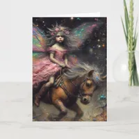 Fairy Bucking Pony All Occasions Greeting Card