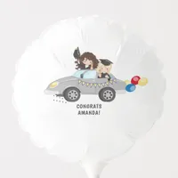 Girl Drive By Graduation Party Balloon