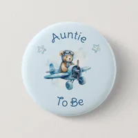 Sweet Little Boy on the Way Baby Shower Button