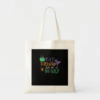 Eat Drink And Be Scary Essential Retro Graphic Tote Bag
