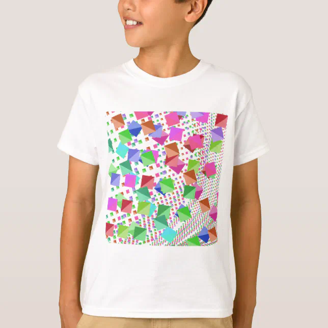 Multi-colored polygon t-shirt