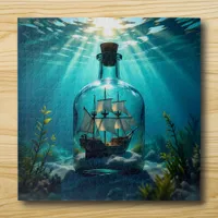 Ship in a Bottle in the Ocean  Jigsaw Puzzle