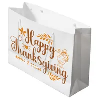 Happy Thanksgiving Large Gift Bag