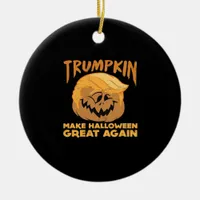 Trumpkin Make Halloween Great Again Halloween Desi Ceramic Ornament