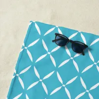 Modern Preppy Pattern Beach Towel