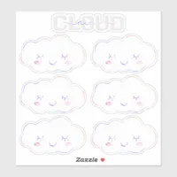 Cloud Nine 9th Birthday Sticker – Kawaii Pastel Sk