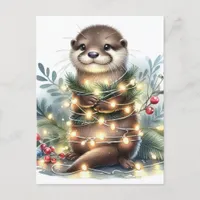 The Christmas Otter Postcard