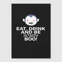 Eat Drink Scary Boo Halloween Design Creative Casu