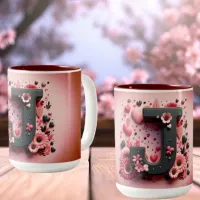 Valentine Day 3D A to Z Alphabet Coffee Mug