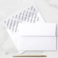 Personalized Add Photo Artwork Envelope Liner