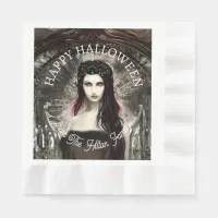 Happy Halloween Steampunk Gothic Fallen Angel Napkins