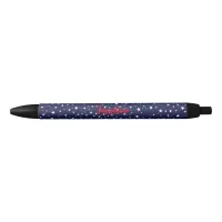 Stars and constellations on night sky pen