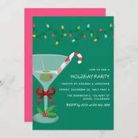Mistletoe Pop Christmas Holiday Cocktail Party Invitation