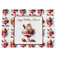  Ice Cream Sundae Personalized Birthday Large Gift Bag