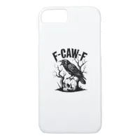 Halloween F-Caw-F Bird Crow Women Men Retro Classi iPhone 8/7 Case