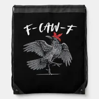 F-Caw-F Retro Classic Drawstring Bag