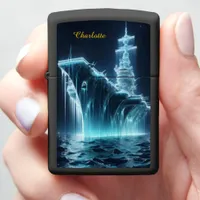 Frozen Battleship Rises From Dark Waters B Zippo Lighter