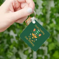 Cute Corgi St. Patrick’s Day Keychain