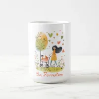 Mom and Twins on Stroller Coffee Mug