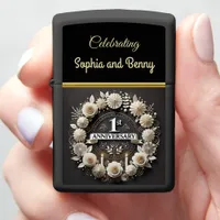 Timeless Paper Wreath for Anniversary Zippo Lighter