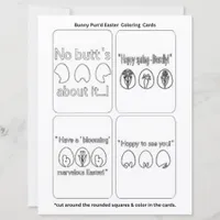 Easter Bunny "Color Your Own" Stationery Set