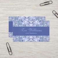 Elegant ice blue mosaic, modern custom business card