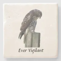 Stone Coaster - Falcon - Ever Vigilant