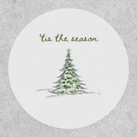 Tis The Season Christmas Tree Debbie Groovy Santa Patch