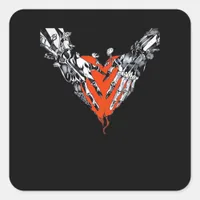 Holding Heart Classic Design Square Sticker