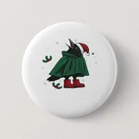Merry F Caw F Funny Graphic Style Button