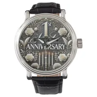 Delicate 1st Anniversary Floral Keepsake Watch