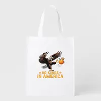 No Kings In America We The People Political Retro  Grocery Bag