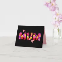 Downloadable Mothers Day Floral Hummingbird Mum Card