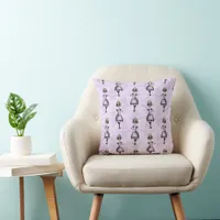 Alice Lilac Throw Pillow