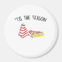 The Season Christmas Tree  Magnet