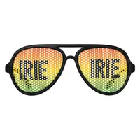 IRIE Jamaica Rasta Reggae Chill Out Sunset Aviator Sunglasses