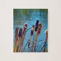 Cattails on the Pond Jigsaw Puzzle