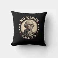 No Kings In America 1776 Freedom Retro Classic Throw Pillow