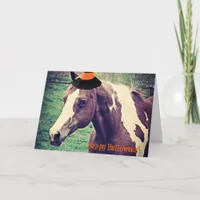 Halloween Paint Horse Card