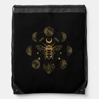 Cottagecore Bee Mystical Magical Goblincore Moon P Drawstring Bag
