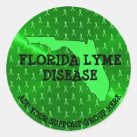 Personalized Florida Lyme Awareness Stickers