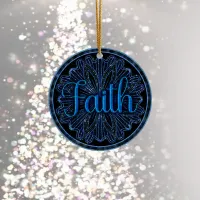 Faith Ceramic Ornament