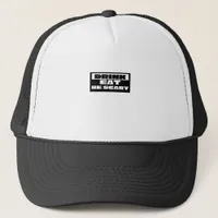Eat Drink Be Scary Funny Trendy Trucker Hat