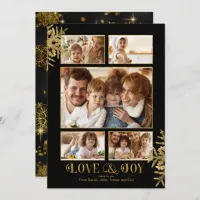 Prettiest Snowflakes Photo Template Blk/Gld ID846