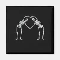 Two Skeleton Hearts Hands Classic Magnet